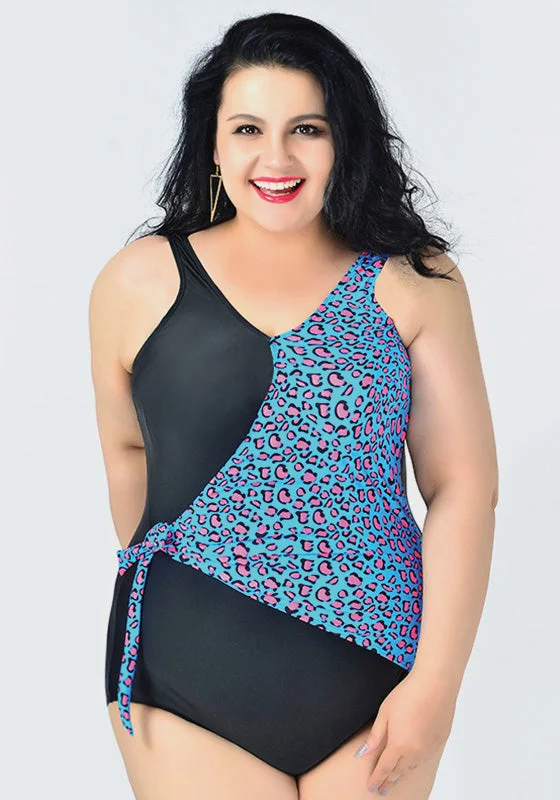 Plus size convertible swimsuits for versatile stylingDito Dot Print Swimwear