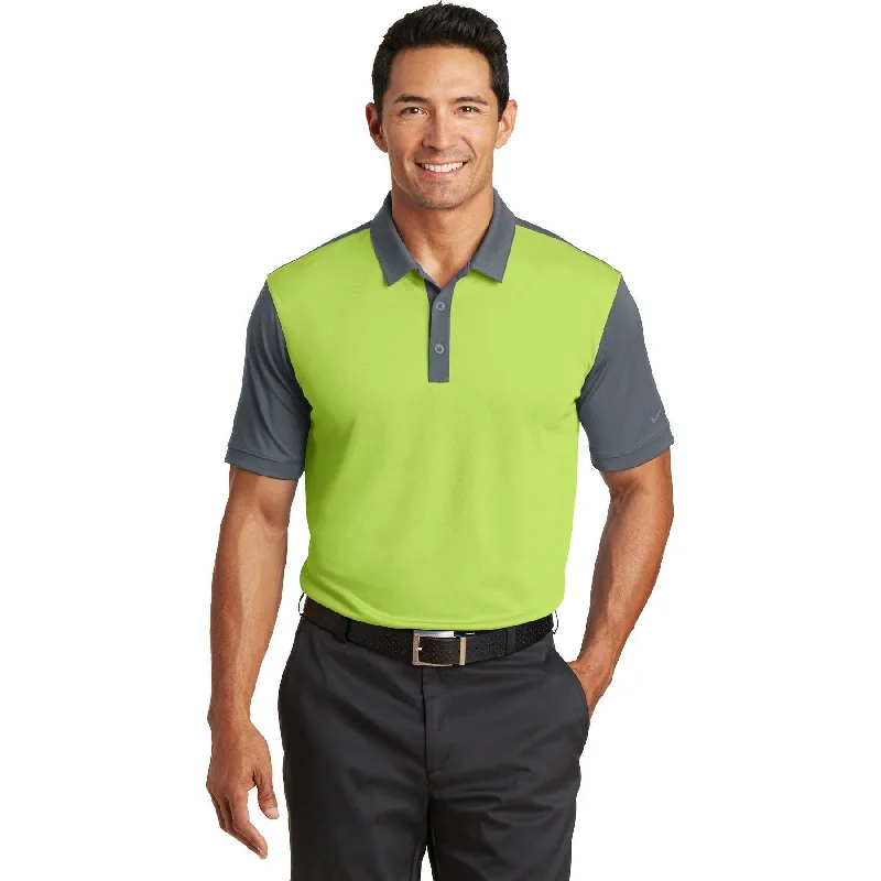 Ruffled cuffs polo shirt for a more elegant touchCLOSEOUT - Nike Dri-FIT Colorblock Icon Modern Fit Polo