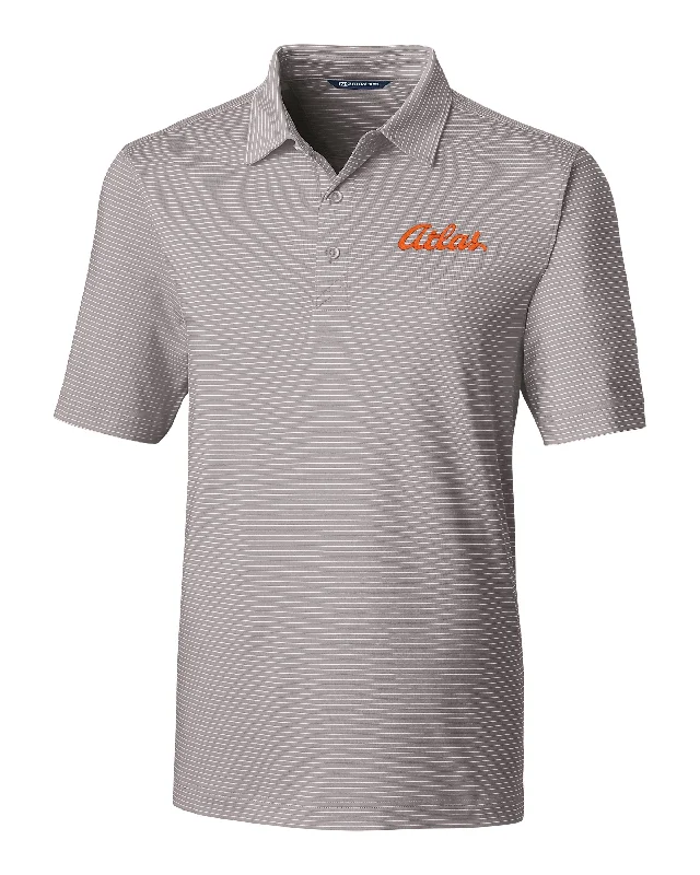 Metallic - trimmed polo shirt for a glamorous lookCutter & Buck Tall Forge Pencil Stripe Stretch Polo