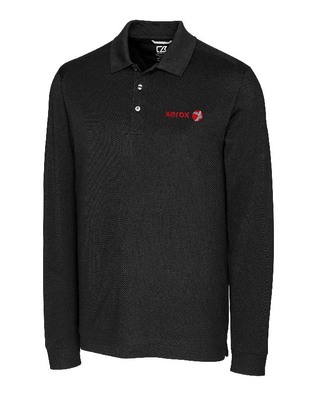 Team - colored polo shirt for sports teamsCutter & Buck Tall Advantage Tri-Blend Pique Long Sleeve Polo