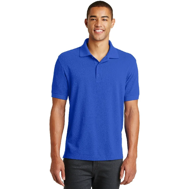 Machine - washable polo shirt in durable jersey fabricCLOSEOUT - Eddie Bauer Cotton Pique Polo