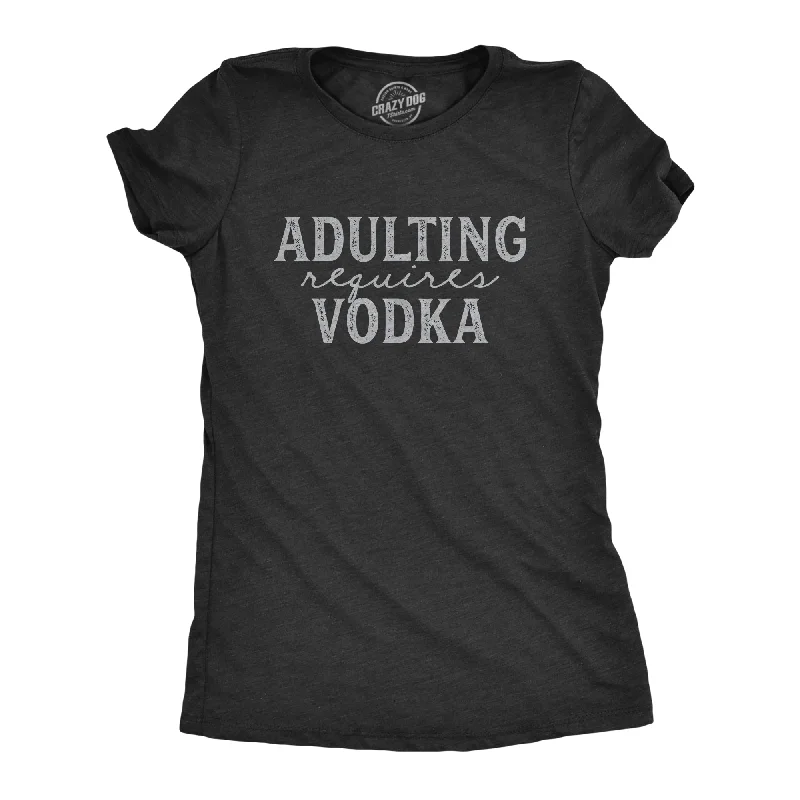 Striped Women T Shirt in a Classic PatternStriped Women T Shirt in a Classic PatternAdulting Requires Vodka Women's T Shirt