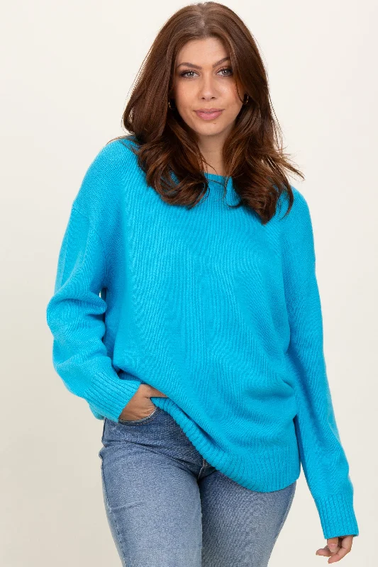 Plus Size Women's Belted Cable Knit SweatersPlus Size Women's Belted Cable Knit SweatersAqua Soft Knit Basic Sweater