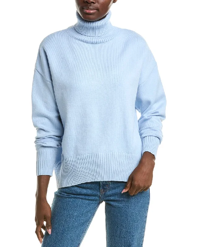 High - Low Hem Women's Cashmere - Blended SweatersHigh - Low Hem Women's Cashmere - Blended SweatersFemme Society Turtleneck Sweater