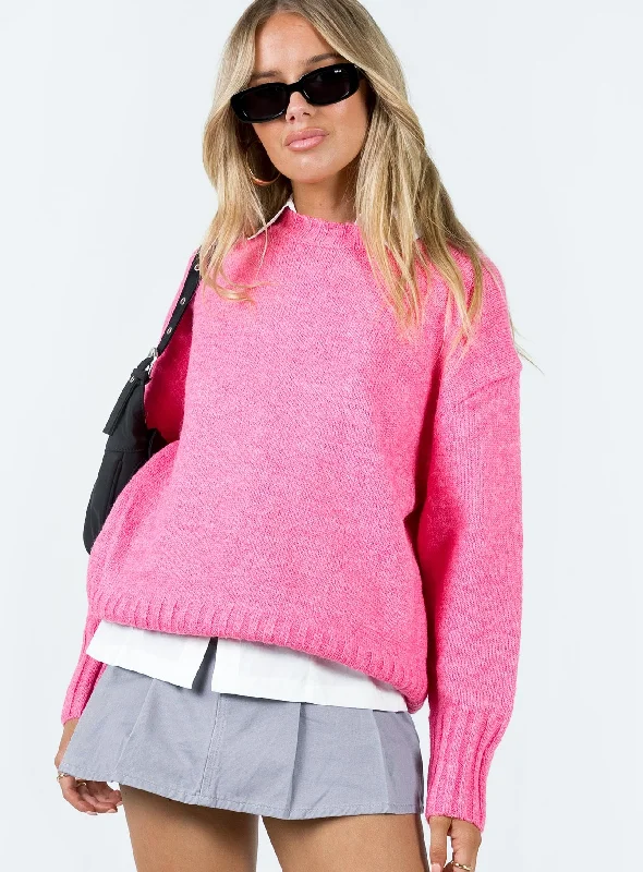 Open - Front Women's Cardigan - Style Mohair SweatersOpen - Front Women's Cardigan - Style Mohair SweatersFoch Sweater Pink