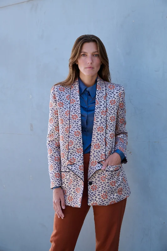 Single - Breasted Women's Corduroy Blazers in Mustard Yellow for an Autumn VibeGADDIS BLAZER