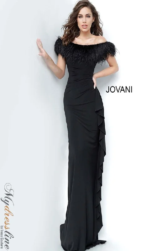 Off - the - Shoulder Women Dress for a Romantic and Feminine LookJovani 1147