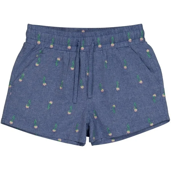 Belted Women Shorts to Enhance the WaistlineThe New Medium Blue Kora Shorts