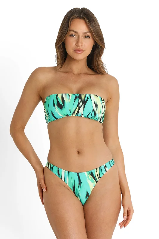 Long - line bikini top for added support and a fashionable lookSunseeker Wilder Bandeau Bra - Green